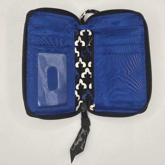 VERA BRADLEY Canterberry Cobalt Phone/Cigarette Pocket Ziparound Wallet - Picture 5 of 9